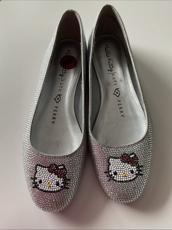 Katy Perry Collections Shoes - Katy Perry Collections Silver X Collections Crystal Hello Kitty Ballet Flats Sz6